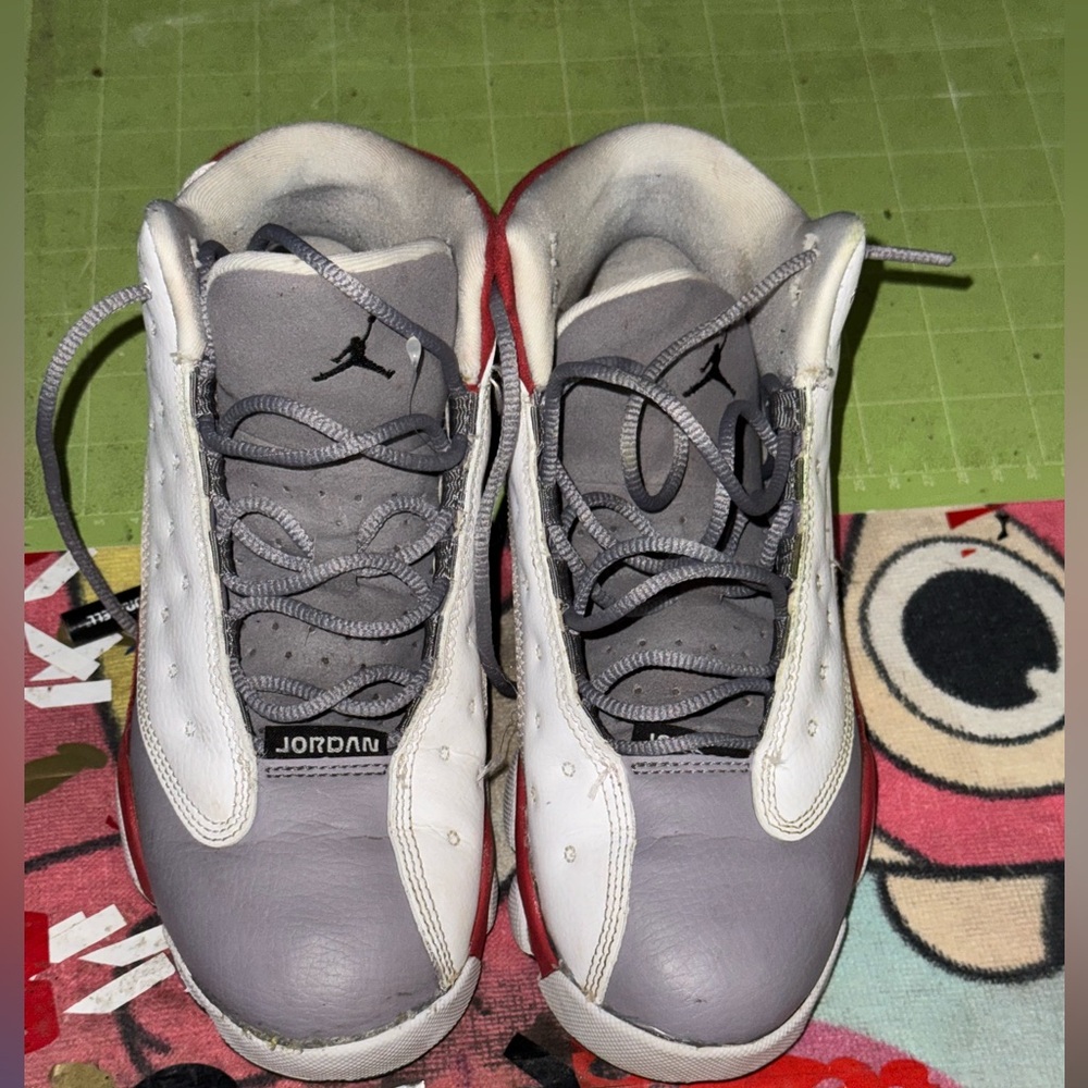 Air Jordan Gray and White Sneakers